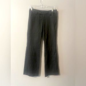 Petite Black pinstripe pants flare work wear office business casual professional